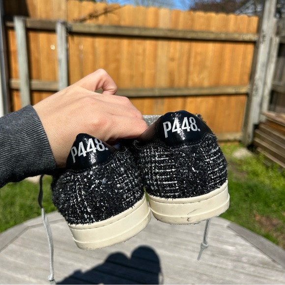 P448 John Paisley Lace Up Low Top Sneakers size 39 9 US - Picture 8 of 12